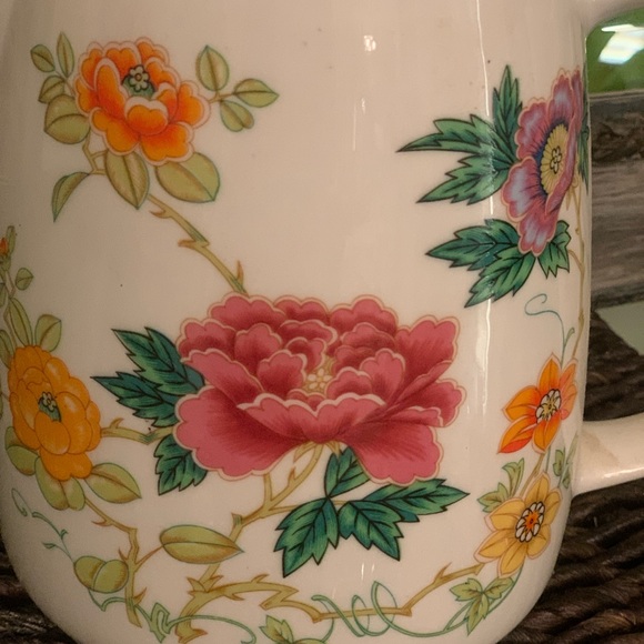 Ceramic Floral Tea Pitcher - Picture 2 of 10